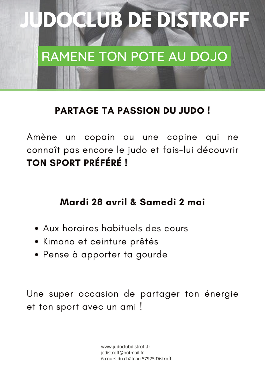 Ramène ton pote au dojo