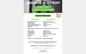 Stage judo Poussin et Benjamin